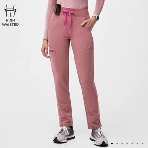 FIGS Limited Edition Mauve Pink BCA High Waisted Women's Scrub Pants